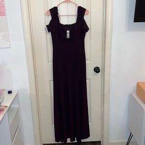 Dark purple fitting dress